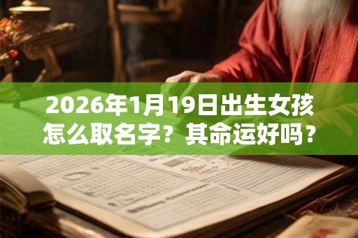 2026年1月19日出生女孩怎么取名字？其命运好吗？