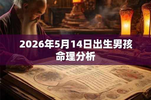 2026年5月14日出生男孩命理分析