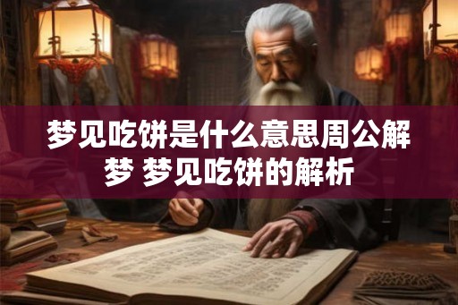 梦见吃饼是什么意思周公解梦 梦见吃饼的解析