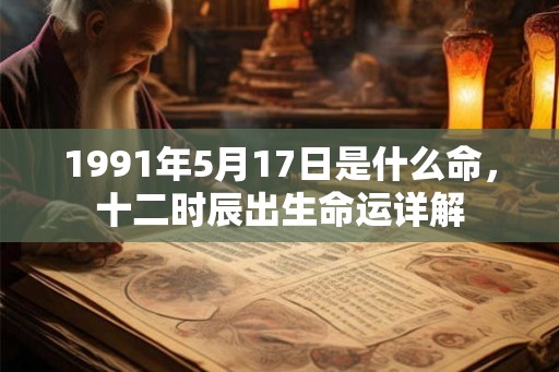 1991年5月17日是什么命，十二时辰出生命运详解
