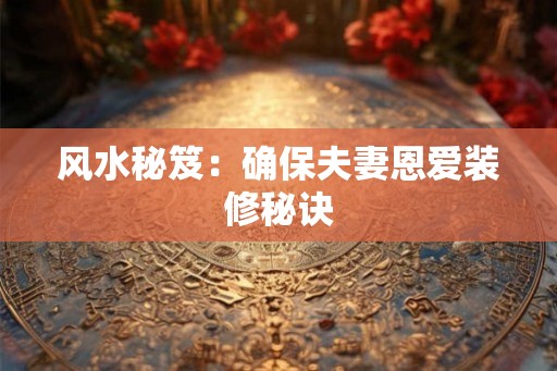 风水秘笈：确保夫妻恩爱装修秘诀