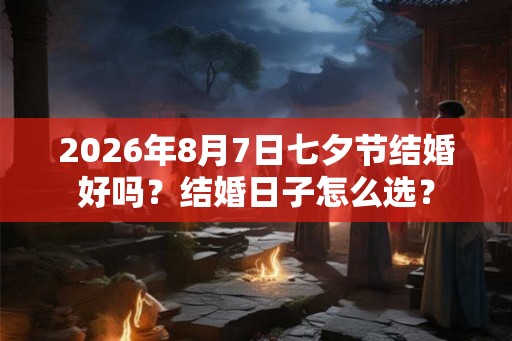 2026年8月7日七夕节结婚好吗？结婚日子怎么选？