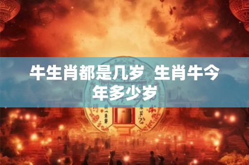 牛生肖都是几岁  生肖牛今年多少岁