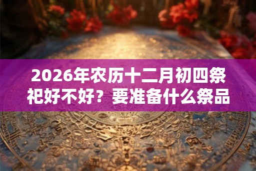 2026年农历十二月初四祭祀好不好？要准备什么祭品？