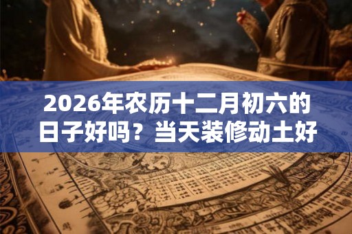 2026年农历十二月初六的日子好吗？当天装修动土好不好？