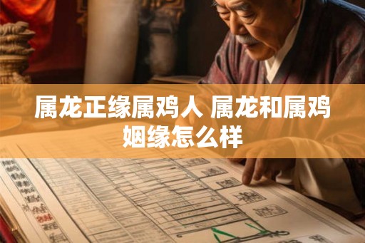 属龙正缘属鸡人 属龙和属鸡姻缘怎么样