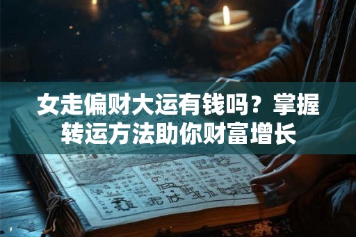 女走偏财大运有钱吗？掌握转运方法助你财富增长