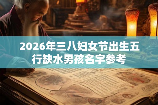 2026年三八妇女节出生五行缺水男孩名字参考