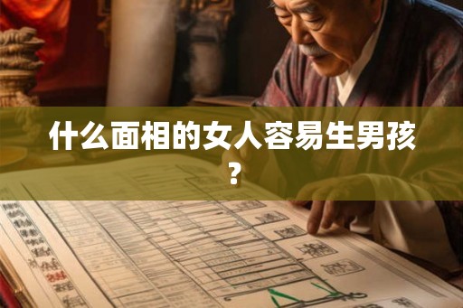 什么面相的女人容易生男孩？