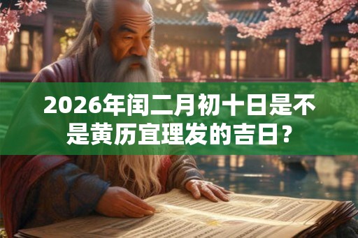 2026年闰二月初十日是不是黄历宜理发的吉日？