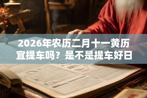 2026年农历二月十一黄历宜提车吗？是不是提车好日子？