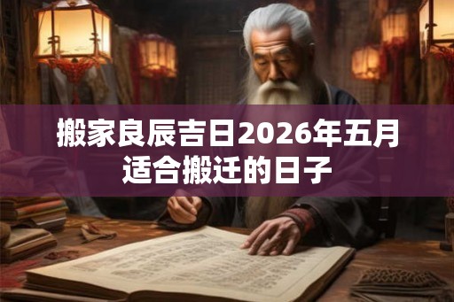 搬家良辰吉日2026年五月适合搬迁的日子