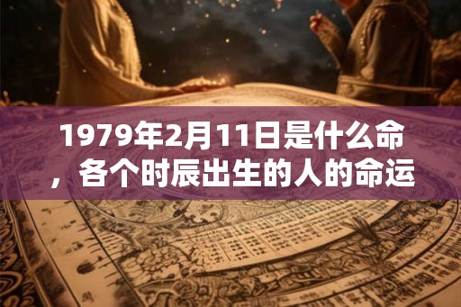 1979年2月11日是什么命，各个时辰出生的人的命运