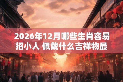 2026年12月哪些生肖容易招小人 佩戴什么吉祥物最好