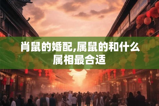 肖鼠的婚配,属鼠的和什么属相最合适