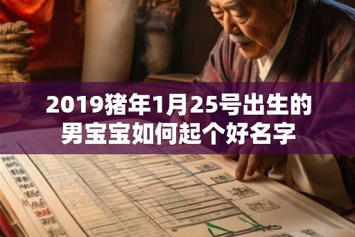2019猪年1月25号出生的男宝宝如何起个好名字