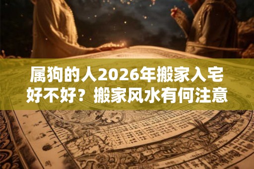 属狗的人2026年搬家入宅好不好？搬家风水有何注意事项？