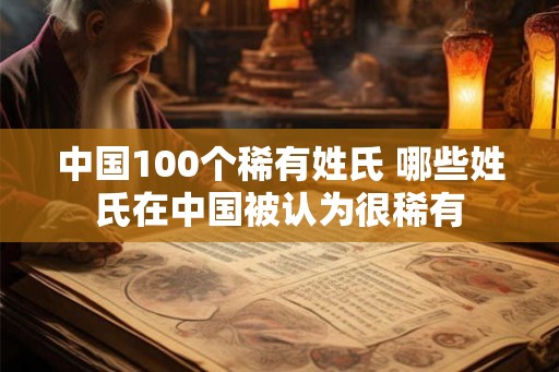 中国100个稀有姓氏 哪些姓氏在中国被认为很稀有