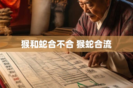 猴和蛇合不合 猴蛇合流
