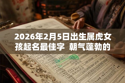 2026年2月5日出生属虎女孩起名最佳字 朝气蓬勃的女孩名字 2026年2月5日出生属虎女孩起名最佳字 朝气蓬勃的女孩名字