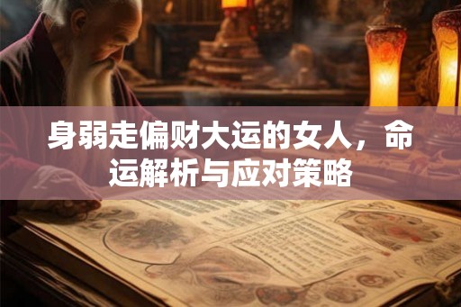 身弱走偏财大运的女人，命运解析与应对策略