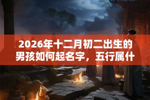 2026年十二月初二出生的男孩如何起名字，五行属什么