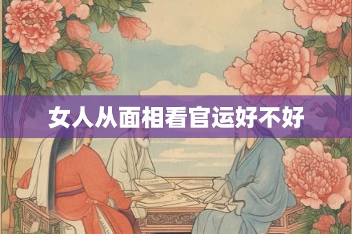 女人从面相看官运好不好