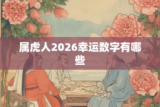 属虎人2026幸运数字有哪些