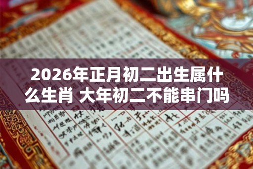 2026年正月初二出生属什么生肖 大年初二不能串门吗