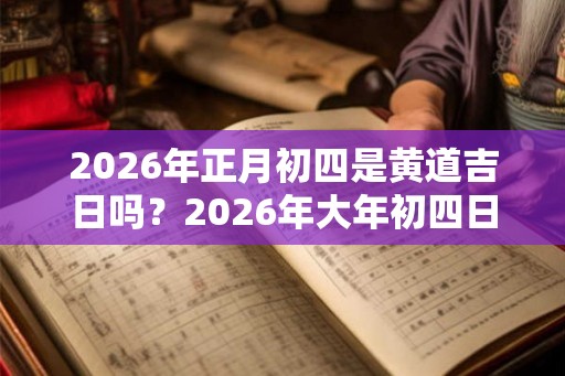 2026年正月初四是黄道吉日吗？2026年大年初四日子好吗？