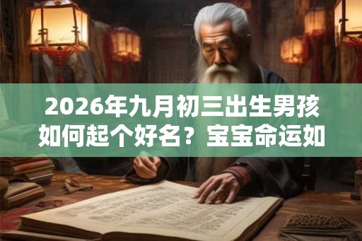 2026年九月初三出生男孩如何起个好名？宝宝命运如何呢？