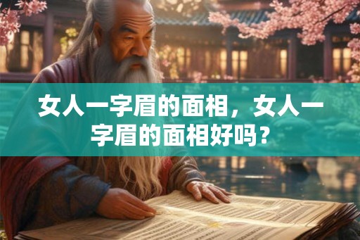 女人一字眉的面相，女人一字眉的面相好吗？
