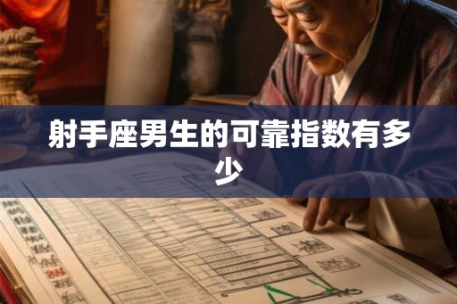 射手座男生的可靠指数有多少