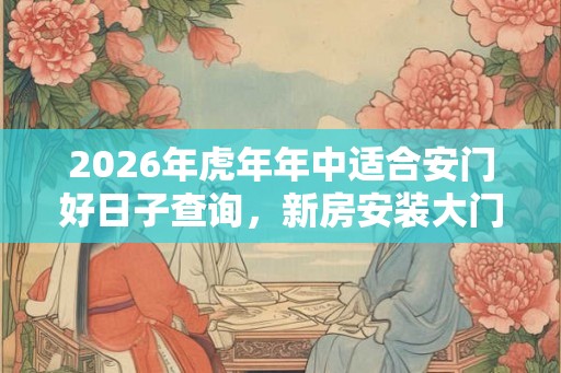 2026年虎年年中适合安门好日子查询,新房安装大门的禁忌 2026年虎年年中适合安门好日子查询,新房安装大门的禁忌