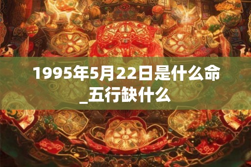 1995年5月22日是什么命_五行缺什么