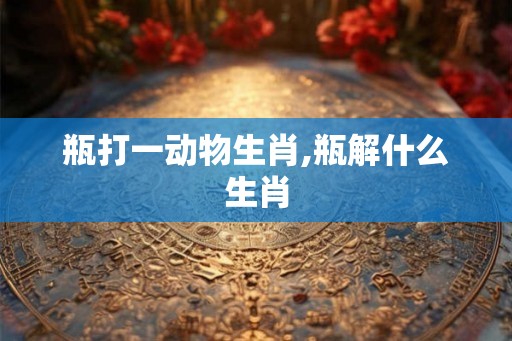 瓶打一动物生肖,瓶解什么生肖