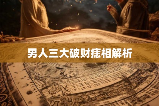 男人三大破财痣相解析