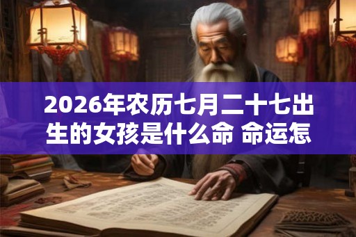 2026年农历七月二十七出生的女孩是什么命 命运怎么样