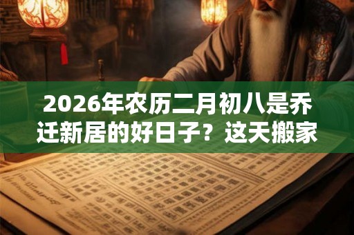 2026年农历二月初八是乔迁新居的好日子？这天搬家好不好？