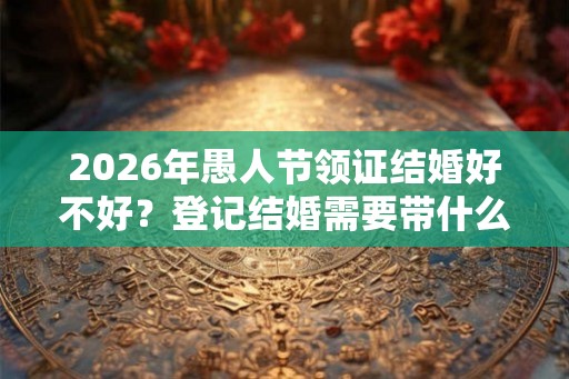 2026年愚人节领证结婚好不好？登记结婚需要带什么？