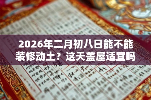 2026年二月初八日能不能装修动土？这天盖屋适宜吗