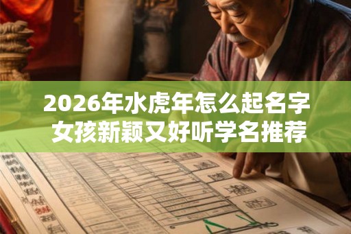 2026年水虎年怎么起名字 女孩新颖又好听学名推荐