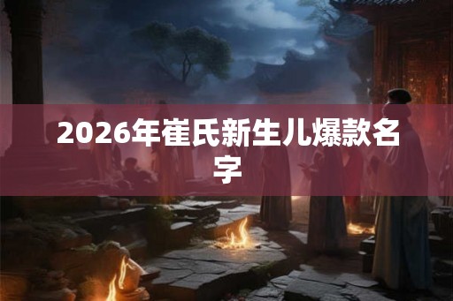 2026年崔氏新生儿爆款名字