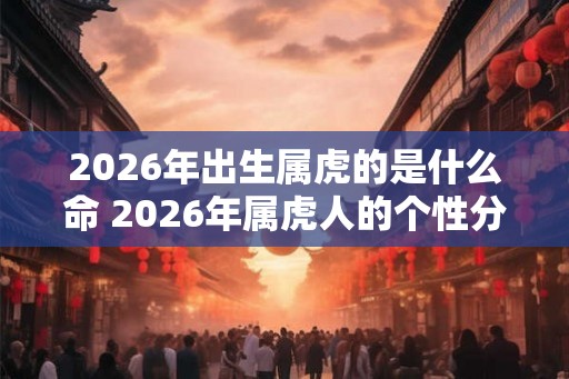 2026年出生属虎的是什么命 2026年属虎人的个性分析