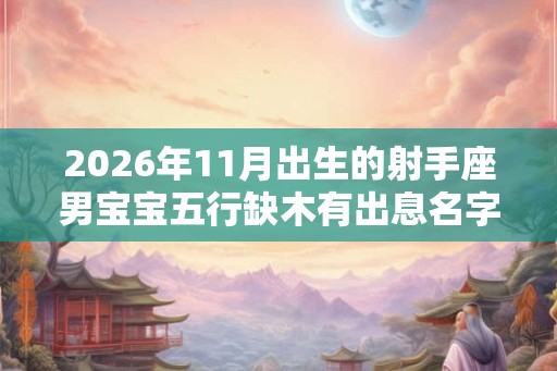 2026年11月出生的射手座男宝宝五行缺木有出息名字精选