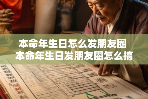 本命年生日怎么发朋友圈 本命年生日发朋友圈怎么搞