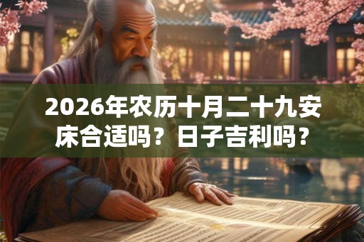 2026年农历十月二十九安床合适吗？日子吉利吗？