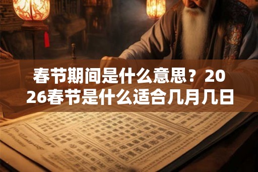 春节期间是什么意思？2026春节是什么适合几月几日？