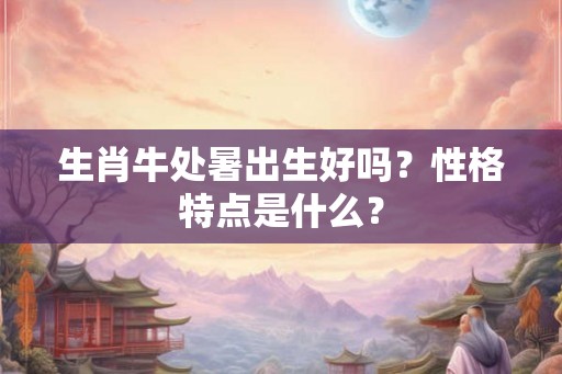 生肖牛处暑出生好吗?性格特点是什么? 生肖牛处暑出生好吗?性格特点是什么?