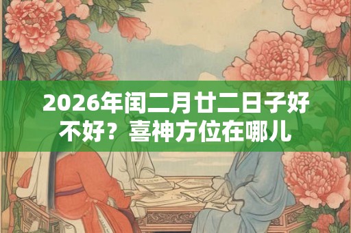 2026年闰二月廿二日子好不好？喜神方位在哪儿